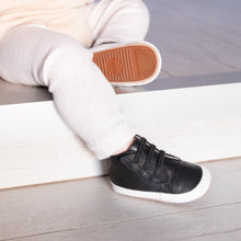 SECONDS Brooklyn Prewalker Baby Shoes Size L (12-18mths) FLEXISOLE - Black