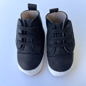 SECONDS Brooklyn Prewalker Baby Shoes Size S (6-9mths) - Black